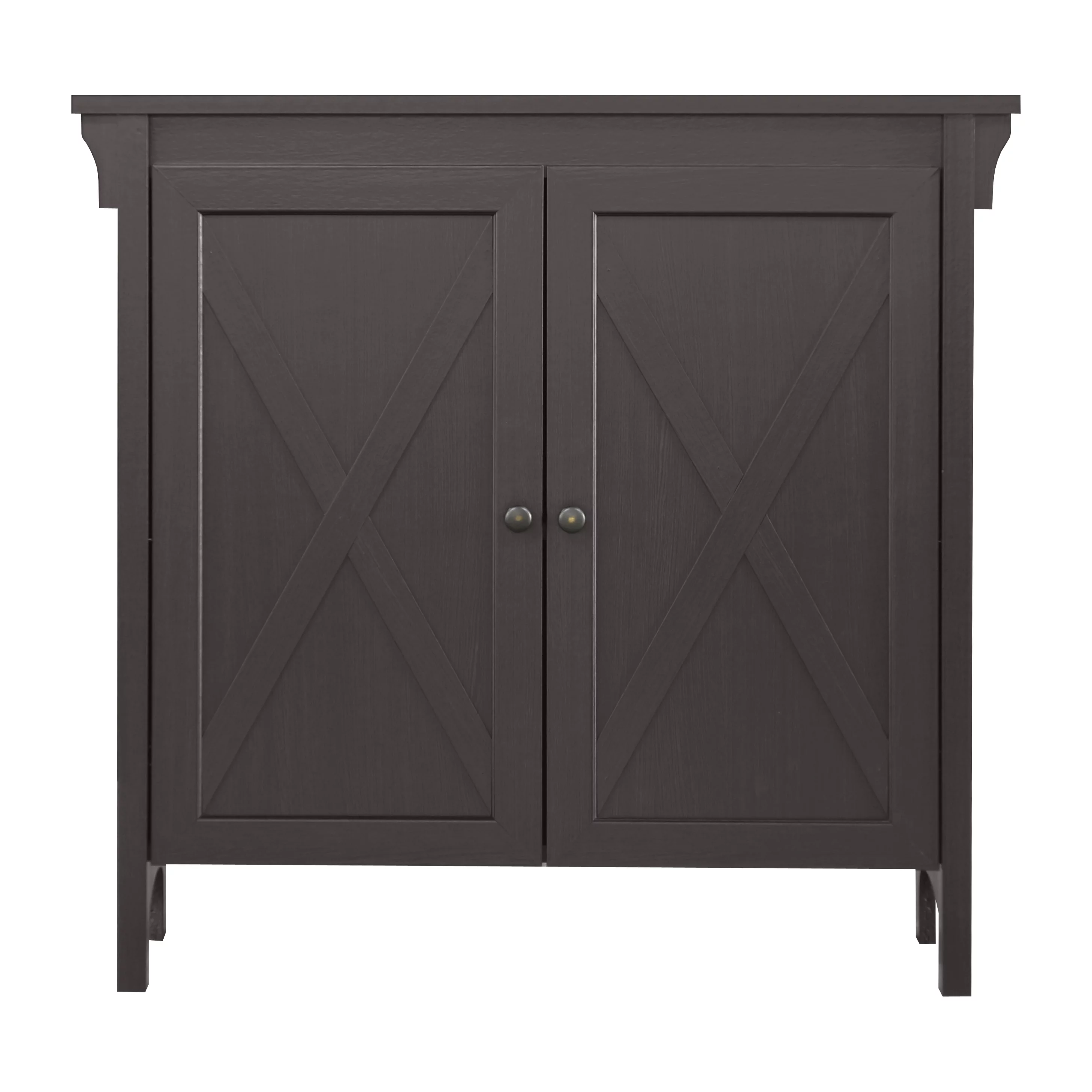 Saint Birch Hawksbury Wood Storage Cabinet Brown