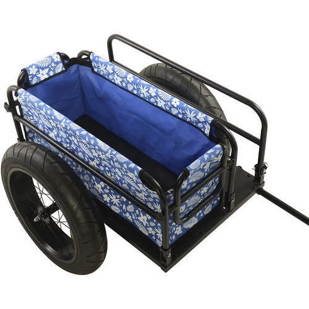 Cycle Force EV Bicycle Cargo Trailer with Blue Cover