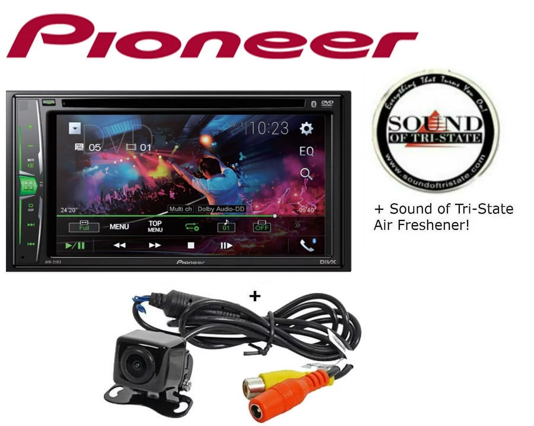Pioneer AVH211EX Multimedia Receiver with Backup Camera