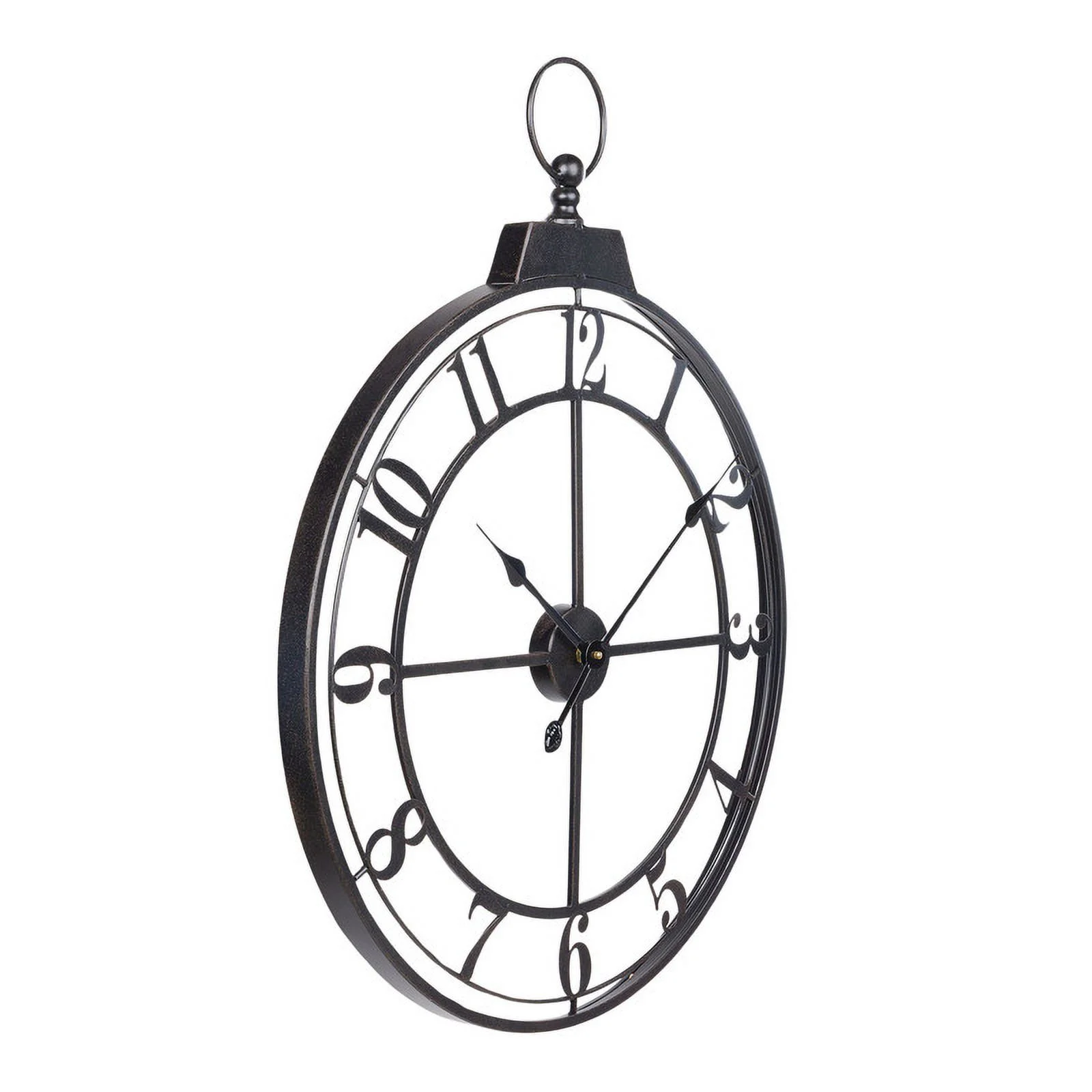 Selene Round Metal Modern Farmhouse Wall Clock