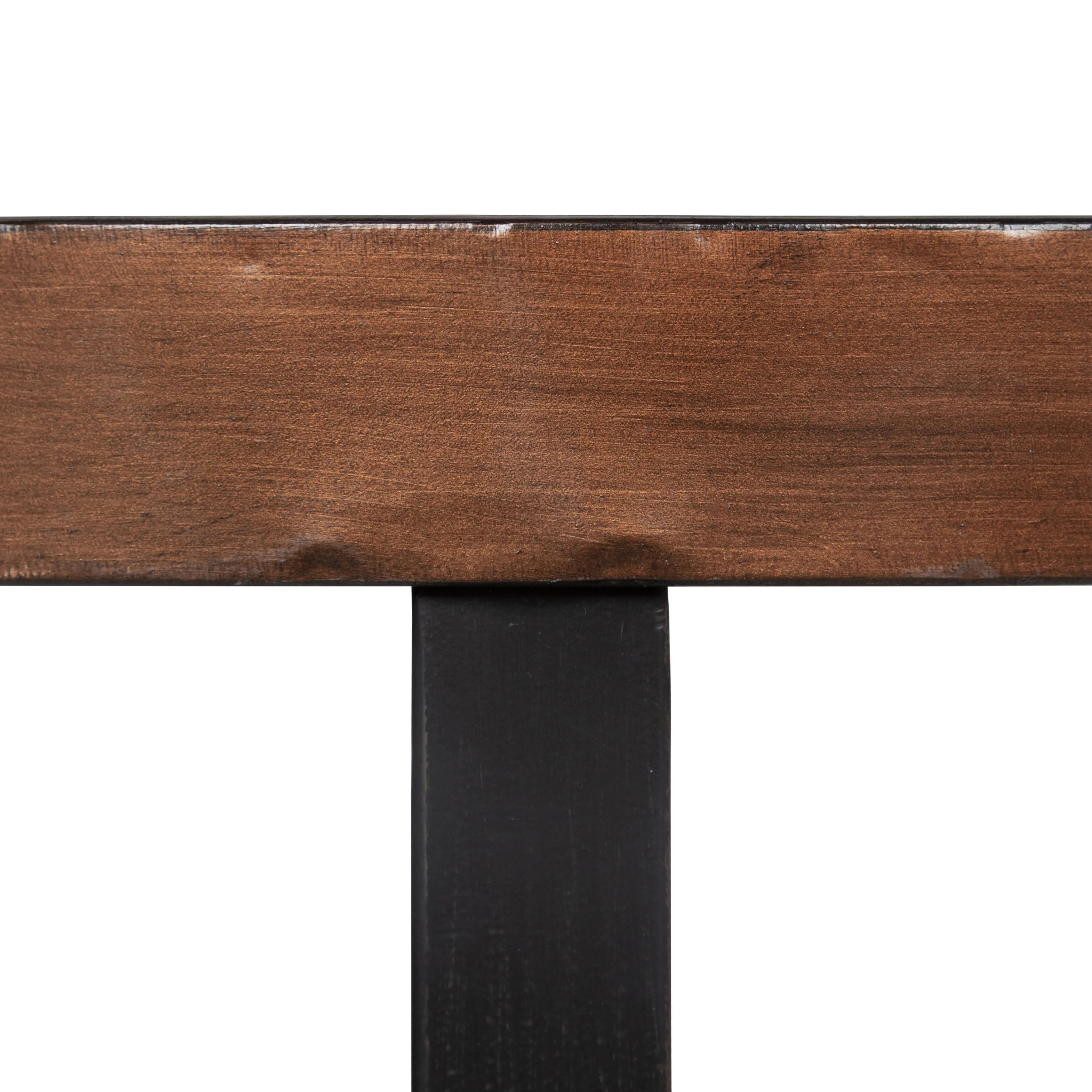 Kate and Laurel Zabel Modern Round Metal Coffee Table with Criss-Cross Base, Bronze and Black