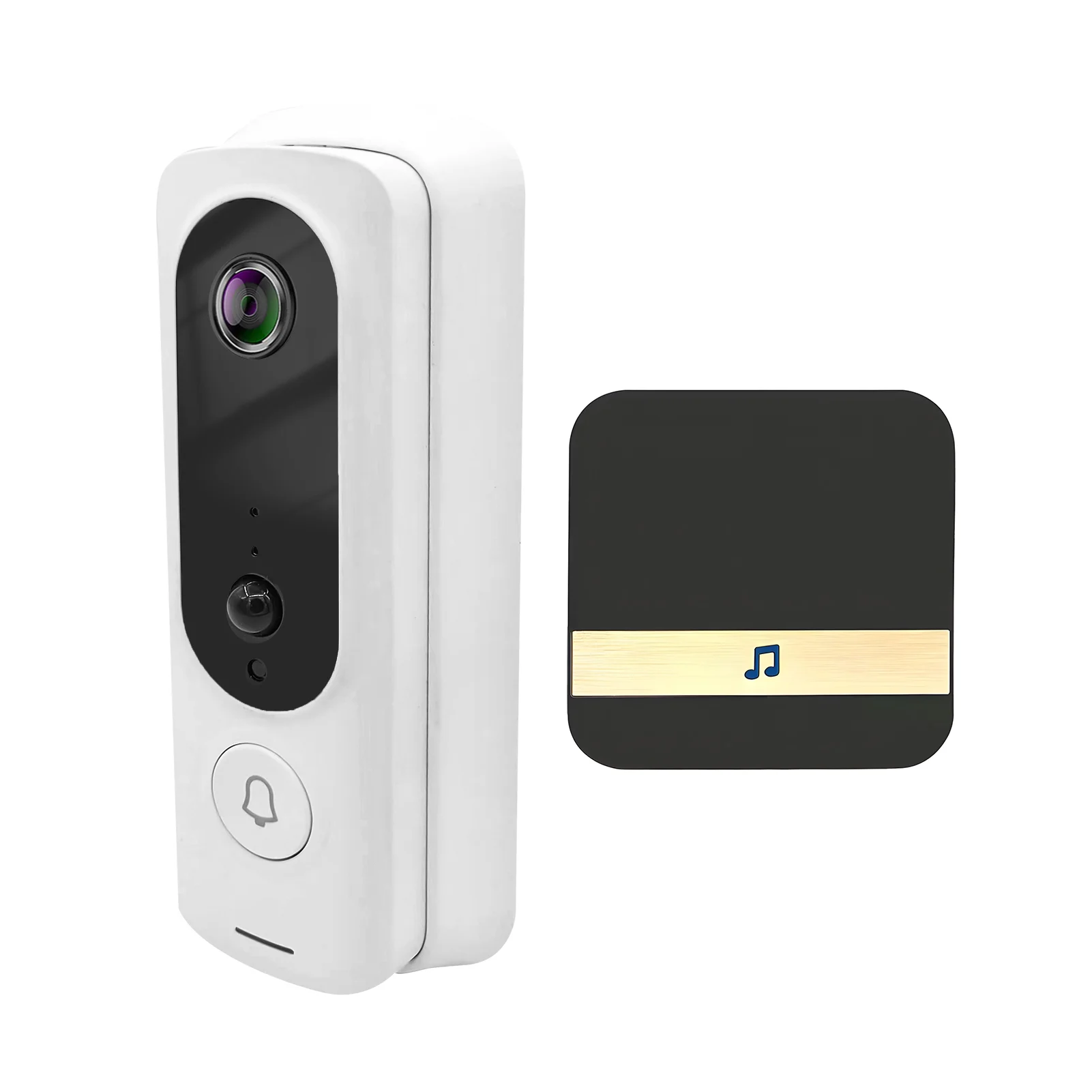 Dazzduo Doorbell,Audio Motion Infrared  Camera 2-Way Camera 1080P  Camera Vision Real-time Monitor Doorbell Camera Camera 1080P  Support doorbell Real-time Monitor Support Video Doorbell Camera