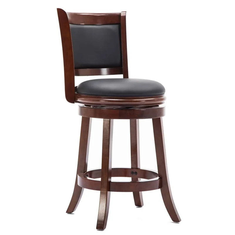 Boraam Augusta Swivel Counter Stool - Cherry