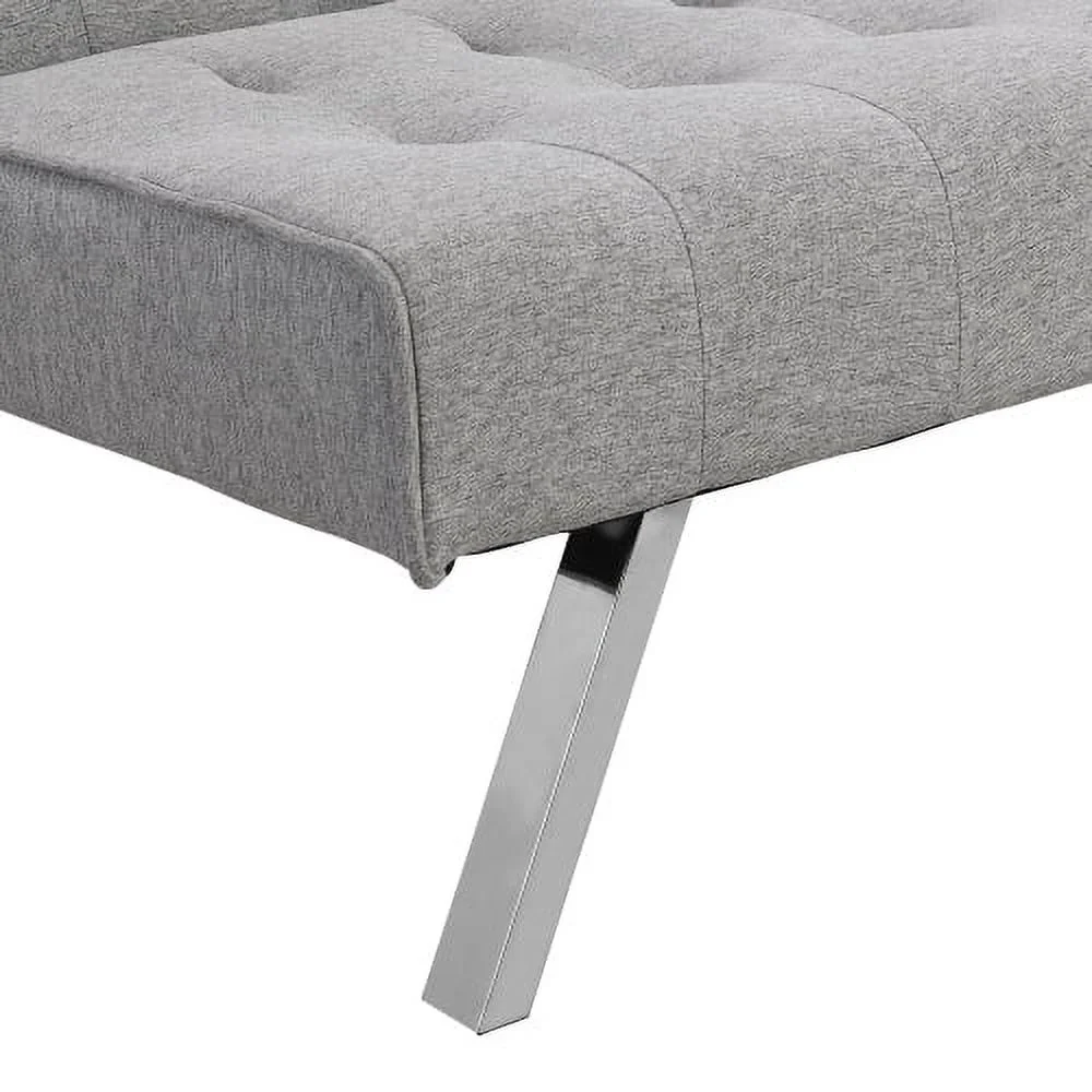 DremFaryoyo WOOD FRAME  STAINLESS LEG  FUTON  SOFA BED GREY