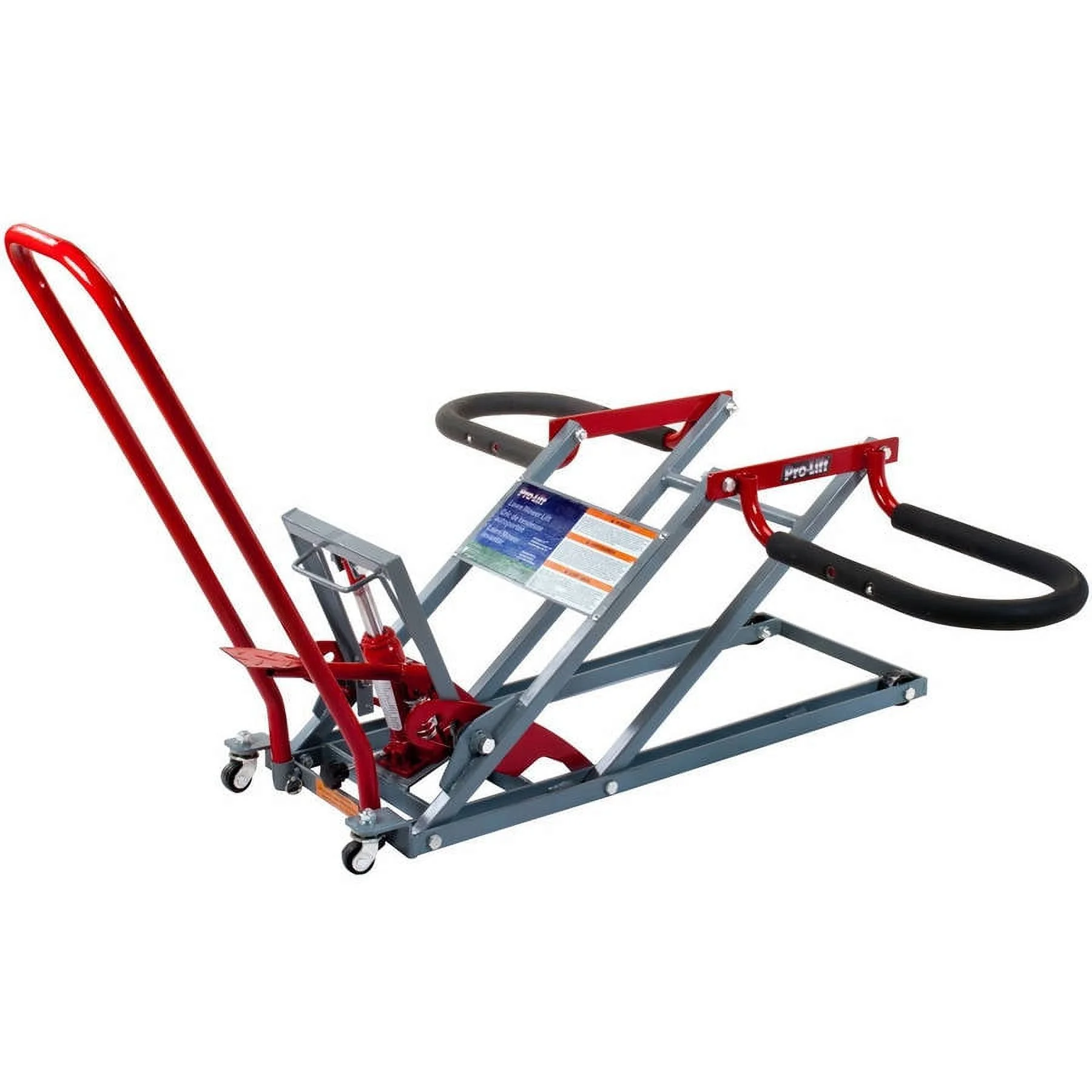 Pro-Lift T-5350B Red/Grey Lawn Mower Lift, 350 lb. Load Capacity
