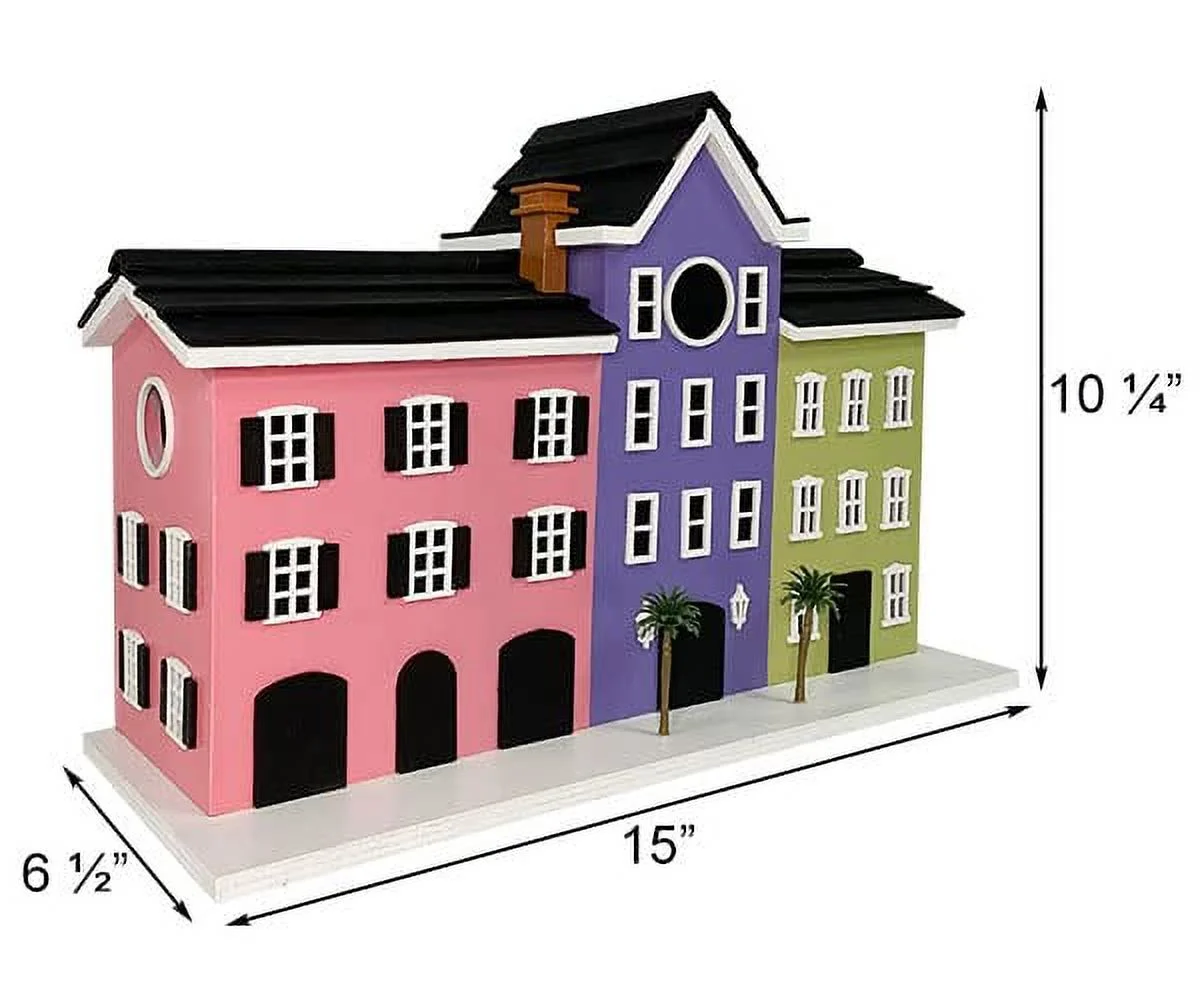 Rainbow Row Birdhouse
