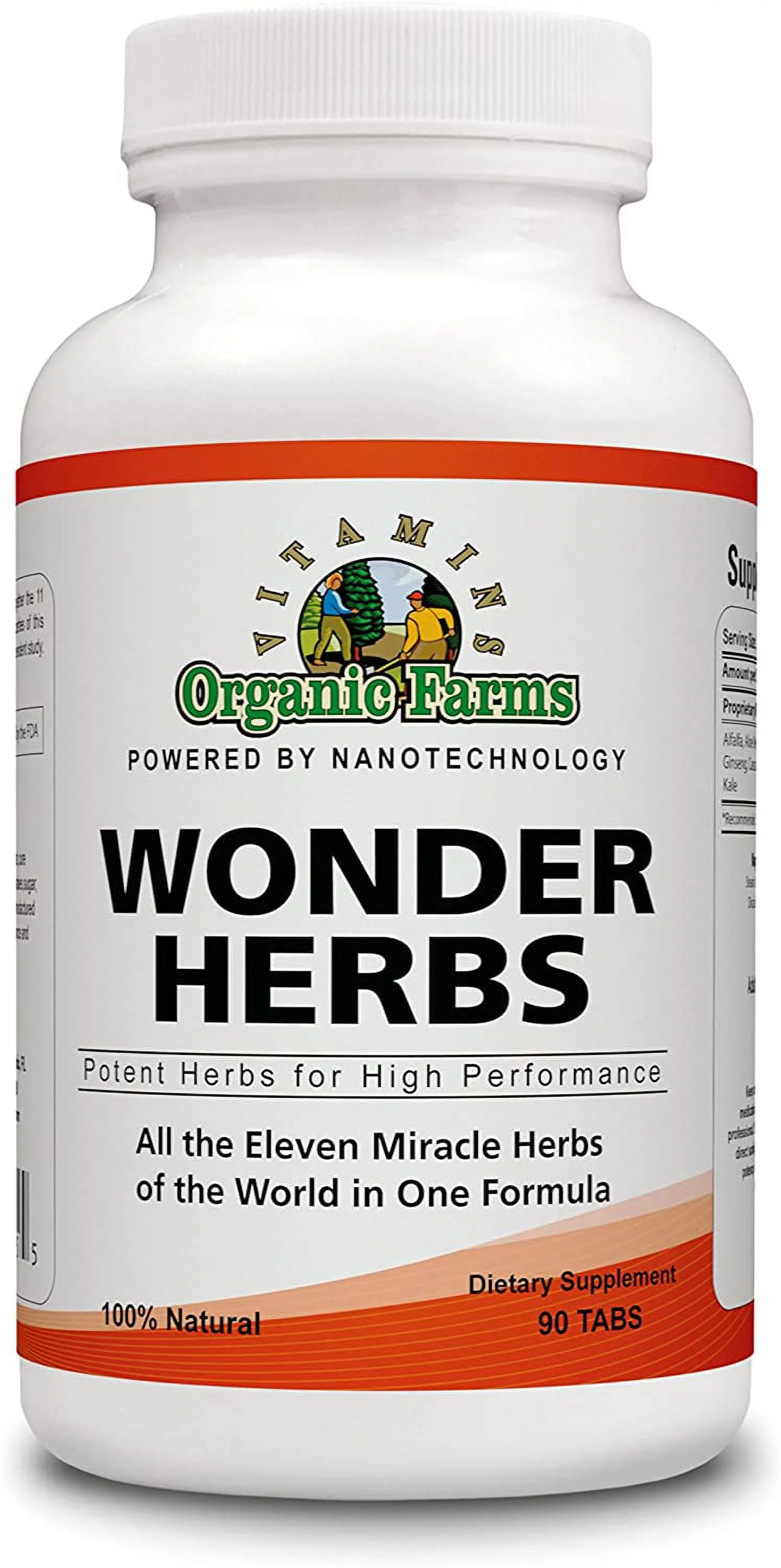 Wonder Herbs - 90 Tablets - Nourishes and Strengthens The Body - 100% Natural Dietary Supplement