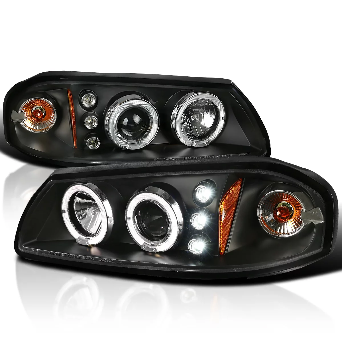 Spec-D Tuning  Halo LED Projector Headlights for 00 to 05 Chevrolet Impala