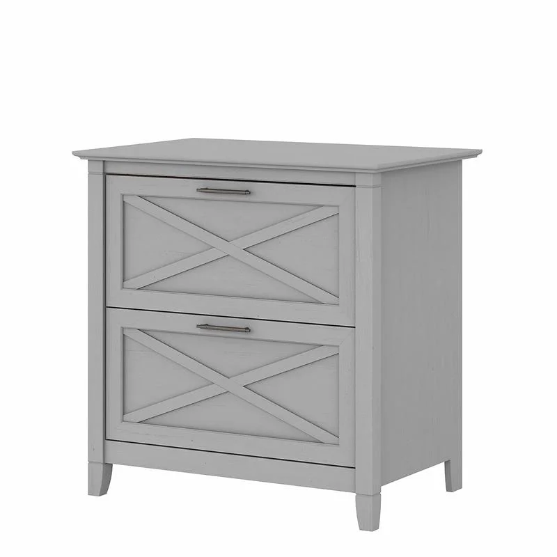 Home Square 2 Piece Lateral Filing Cabinet Set with 2 Drawer in Cape Cod Gray