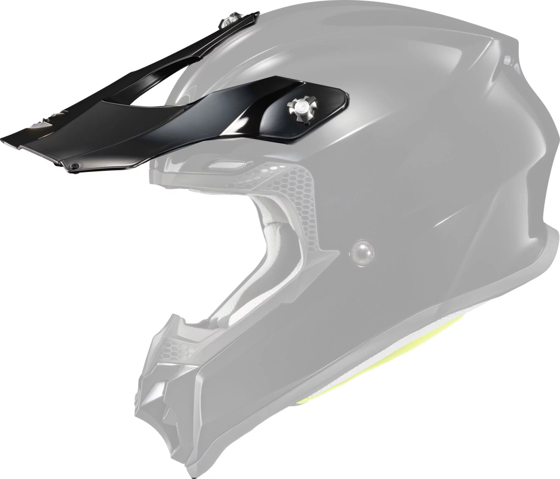 Scorpion EXO VX-16 Solid Helmet Visor/Peak Black