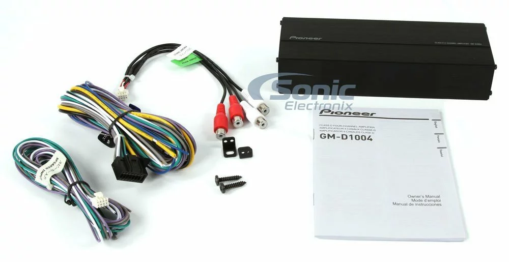 Pioneer GM-D1004 + Belva BAK84 400W 4-Channel GM Digital Series Class-D Amplifier + Belva 8 Gauge Amp Wiring Kit