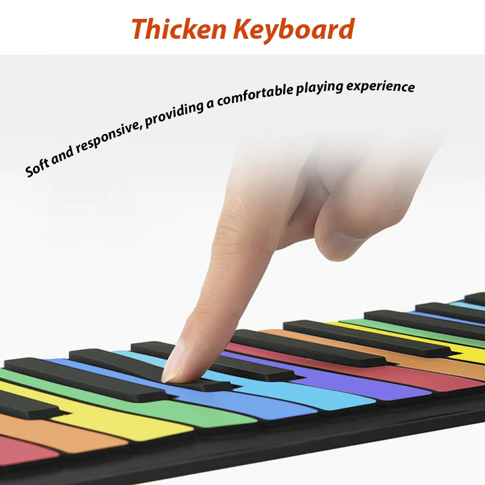 Hand Roll Piano,Roll 49 Key Roll And Piano With 47 Timbres 14 Piano Portable And Educational Demo 128 Timbres 14 Educational Battery With 47 Piano Portable 14 Educational Demo Buzhi Rh