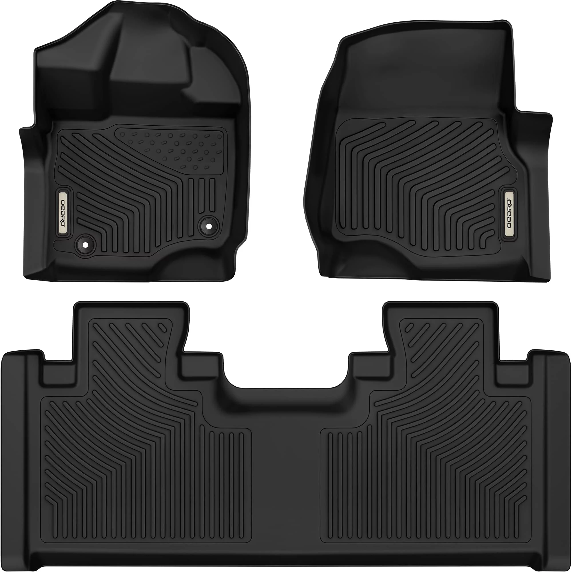 RVNI TPE Floor Mats Liners for 2015-2023 Ford F-150 Super Cab Extended Cab All-Weather