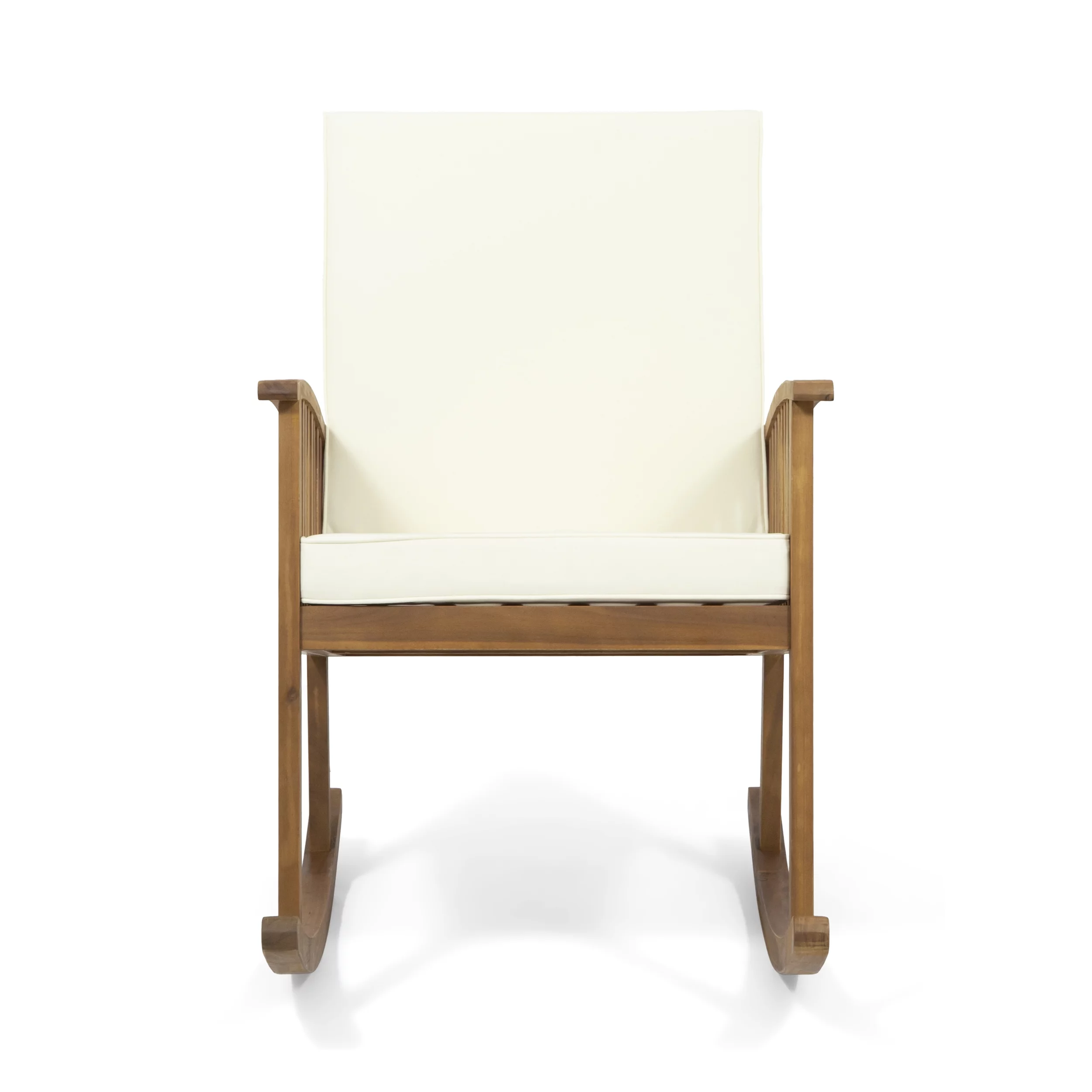 Homiyad Acacia Wood Rocking Chair