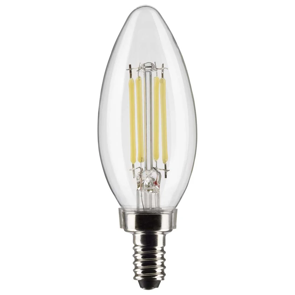 Satco Lighting S21275 5.5 Watt Vintage Edison Dimmable B11 Candelabra (E12) Led Bulb -