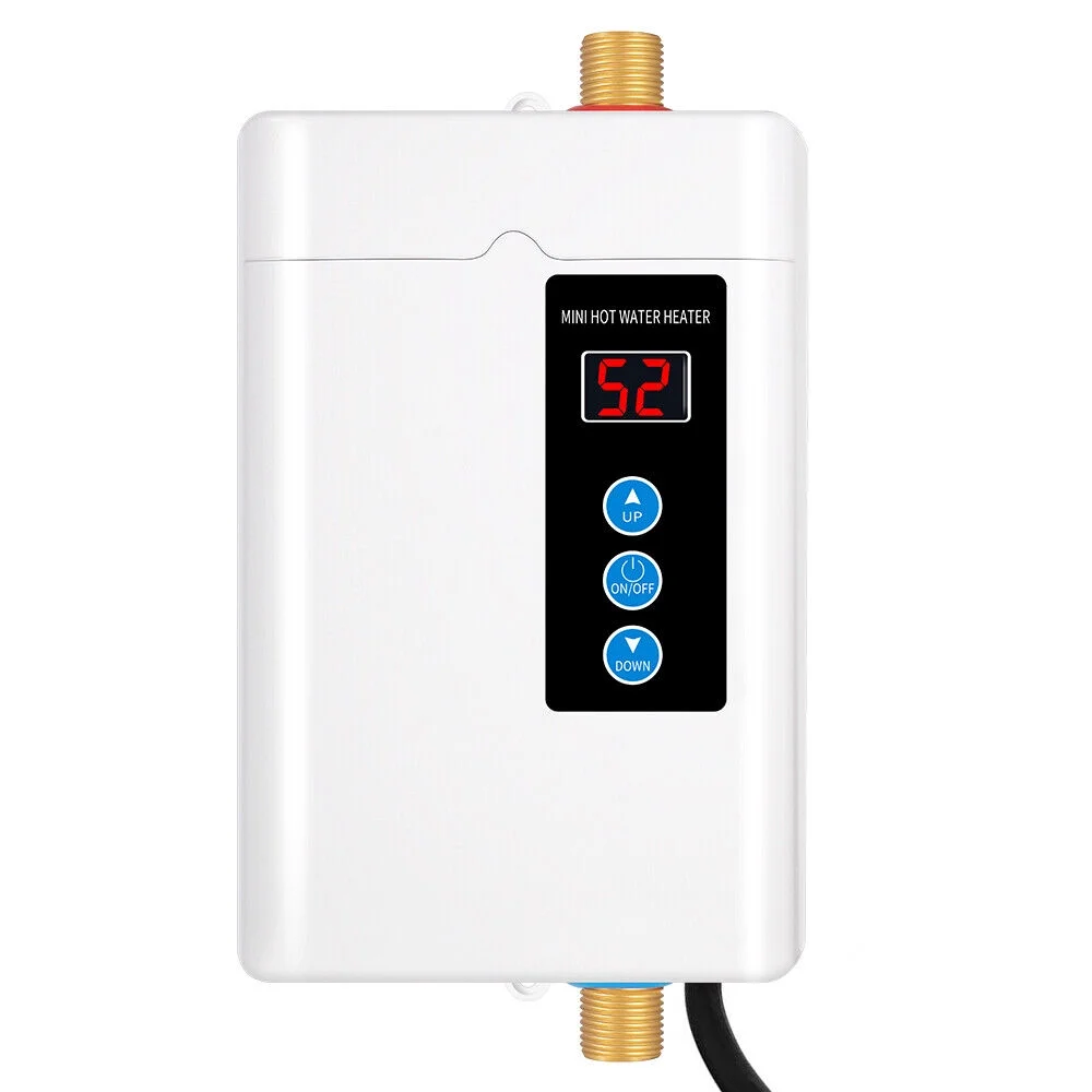 Instant Heat Waterproof Body One Key Operation 110V Touch-Screen Buttons Tankless Water Heater