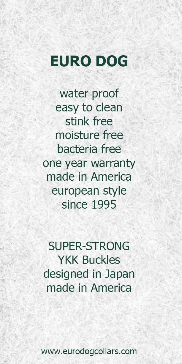 Euro-Dog 684334537014 Luxury PVC Coated Nylon Soft Waterproof Collar, Coral - Extra Large