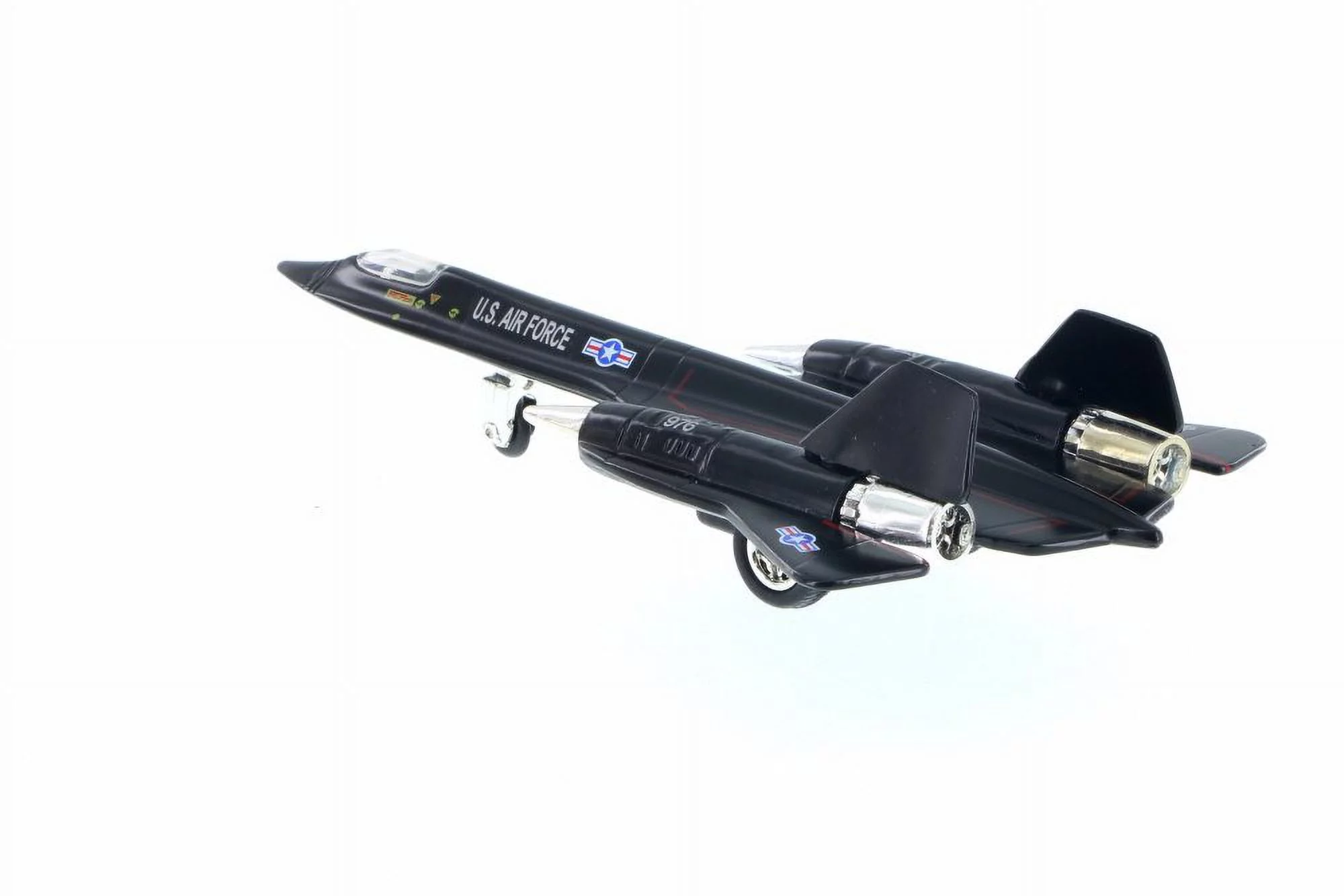 SR-71 Blackbird Pullback Plane, Black - Daron PMT51320 - Diecast Model Military Vehicle