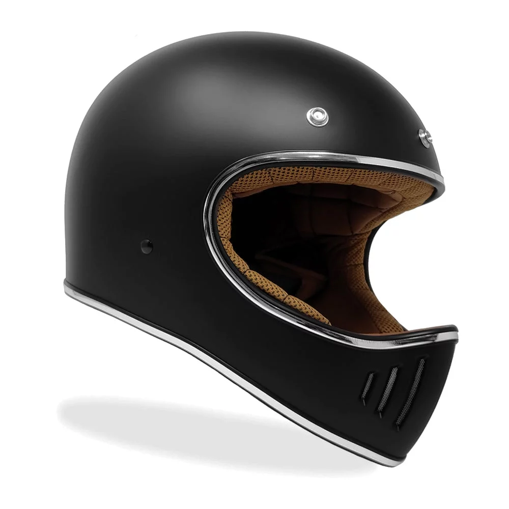 GDM REBEL Vintage Full Face Motorcycle Helmet