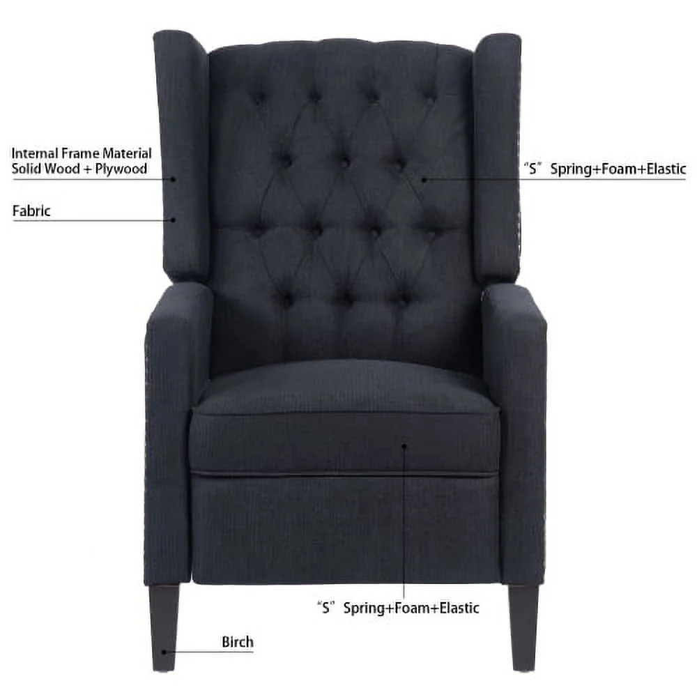 JHOOTUUO 27.16” Wide Manual Wing Chair Recliner