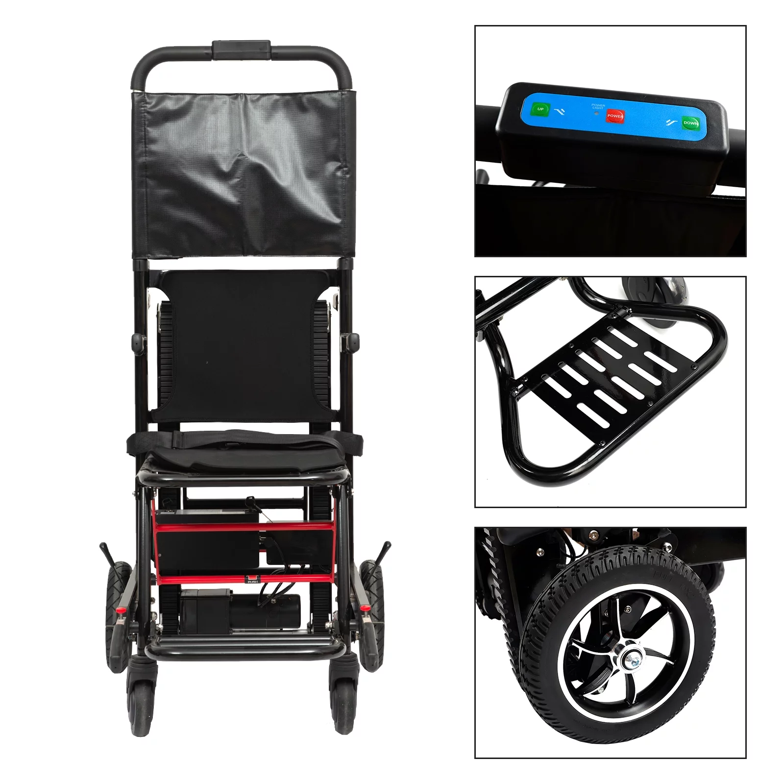 Climbing Wheelchair Motorized For Stair Lifting Chair Elevator Disabled Large Wheel