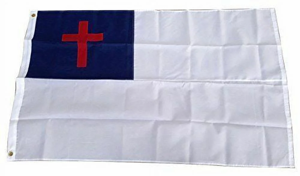 4x6 Embroidered Sewn Christian Christ Jesus 210D Nylon Flag 4'x6' GROMMETS B4L