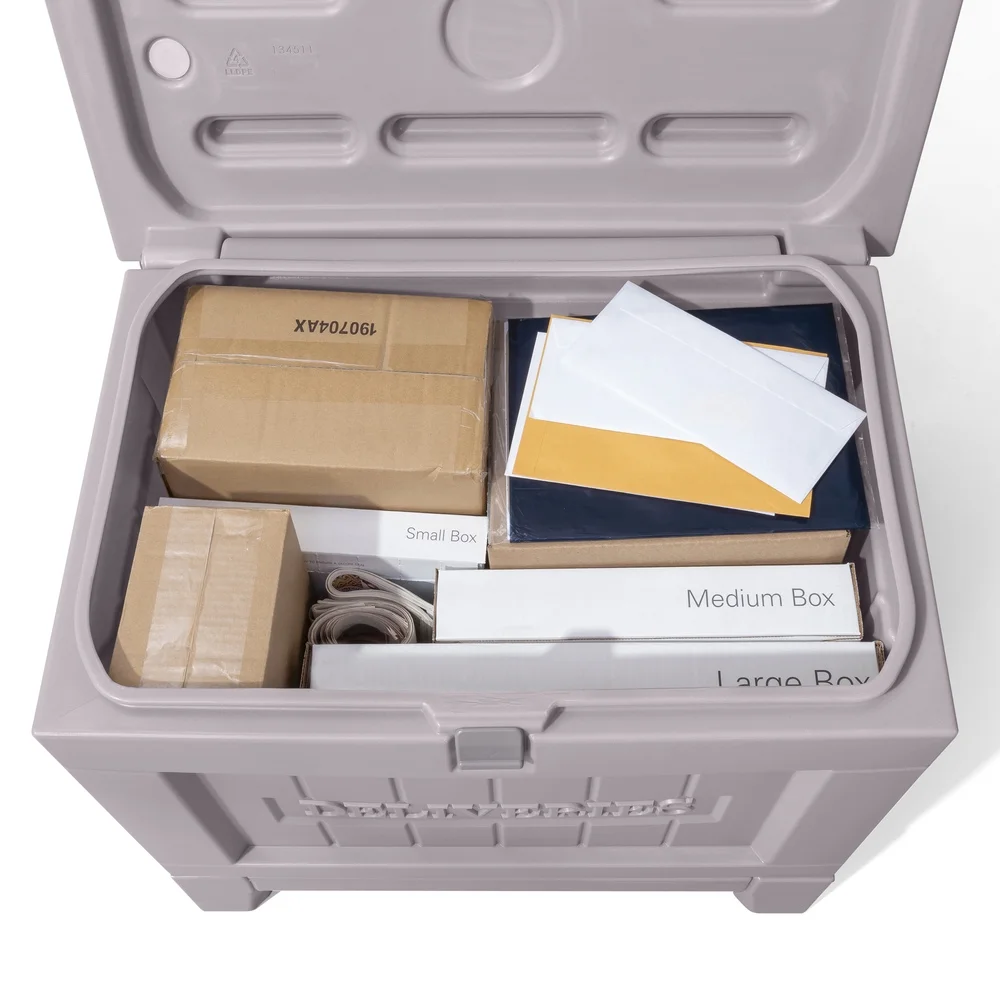 Step2 Parcel Package Delivery Box and Bench, Gray