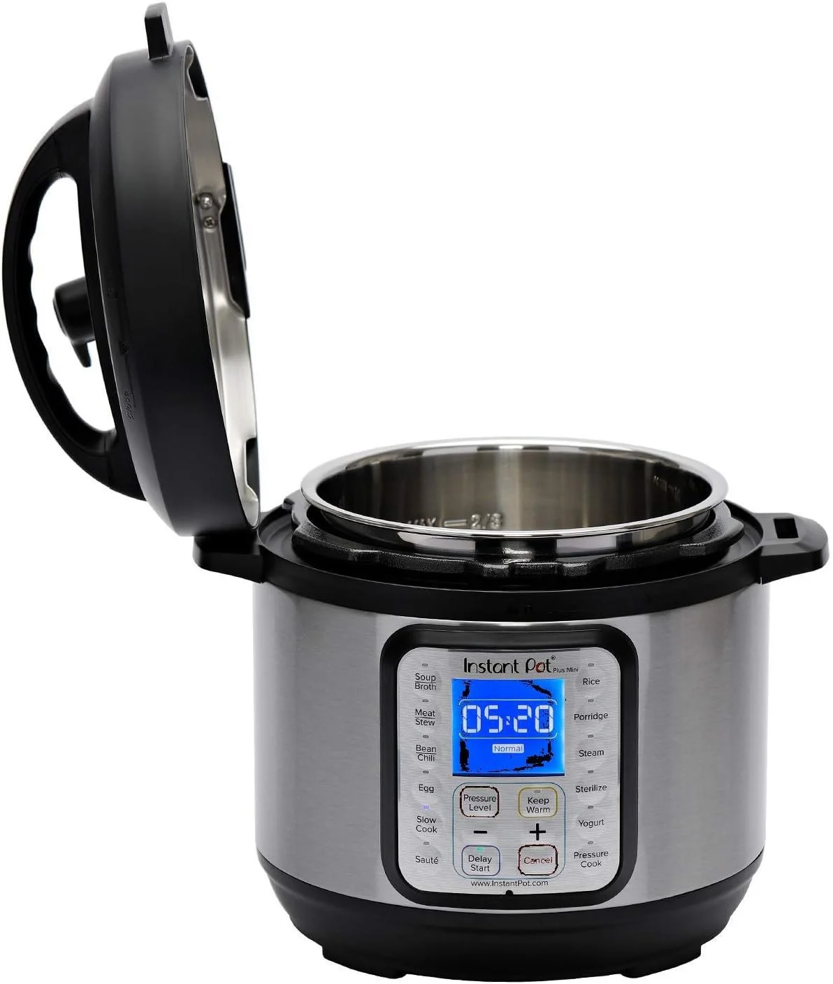 QINBI Duo Plus 9-in-1 Electric Pressure Cooker, Slow Cooker, Rice Cooker, Steamer, Sauté, Yogurt Maker, Warmer & Sterilizer, Includes App With Over 800 Recipes, Stainless Steel, 3 Quart