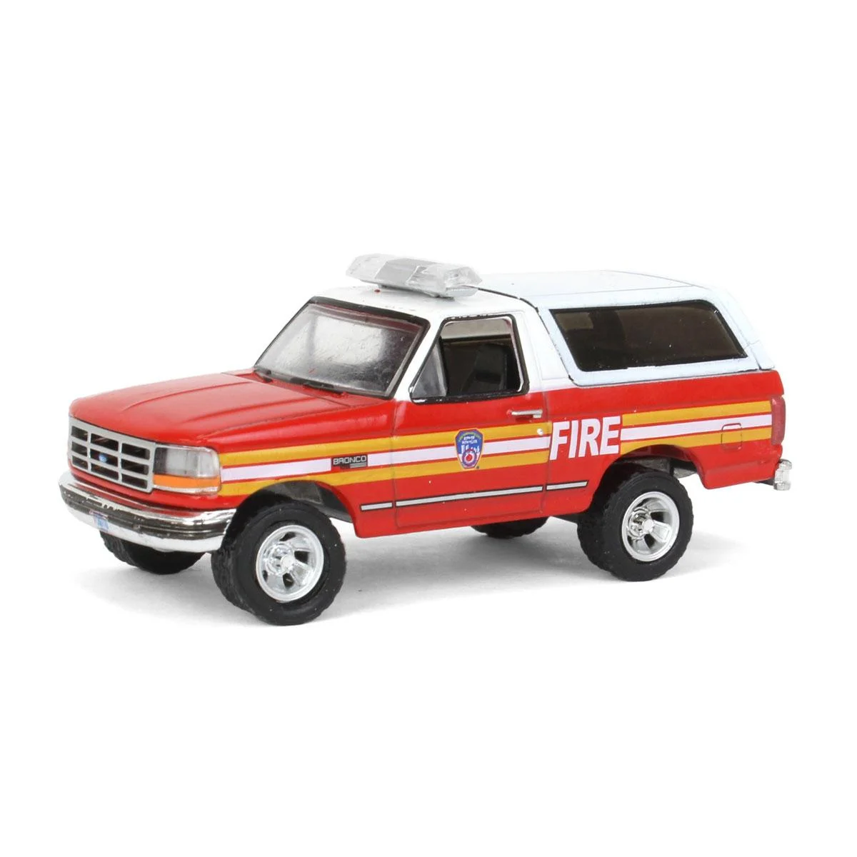 Greenlight Collectibles 1/64 1996 Ford Bronco, FDNY, Fire & Rescue Series 3 67030-E