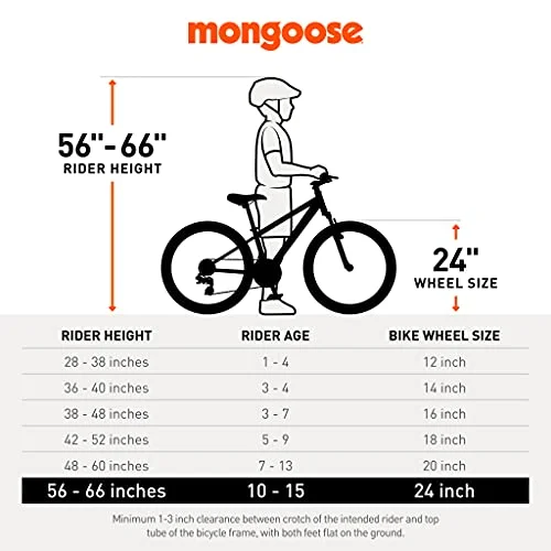 Mongoose Exlipse Full Suspension Mountain Bike, 24-Inch Wheels, 21 Speeds, Pink