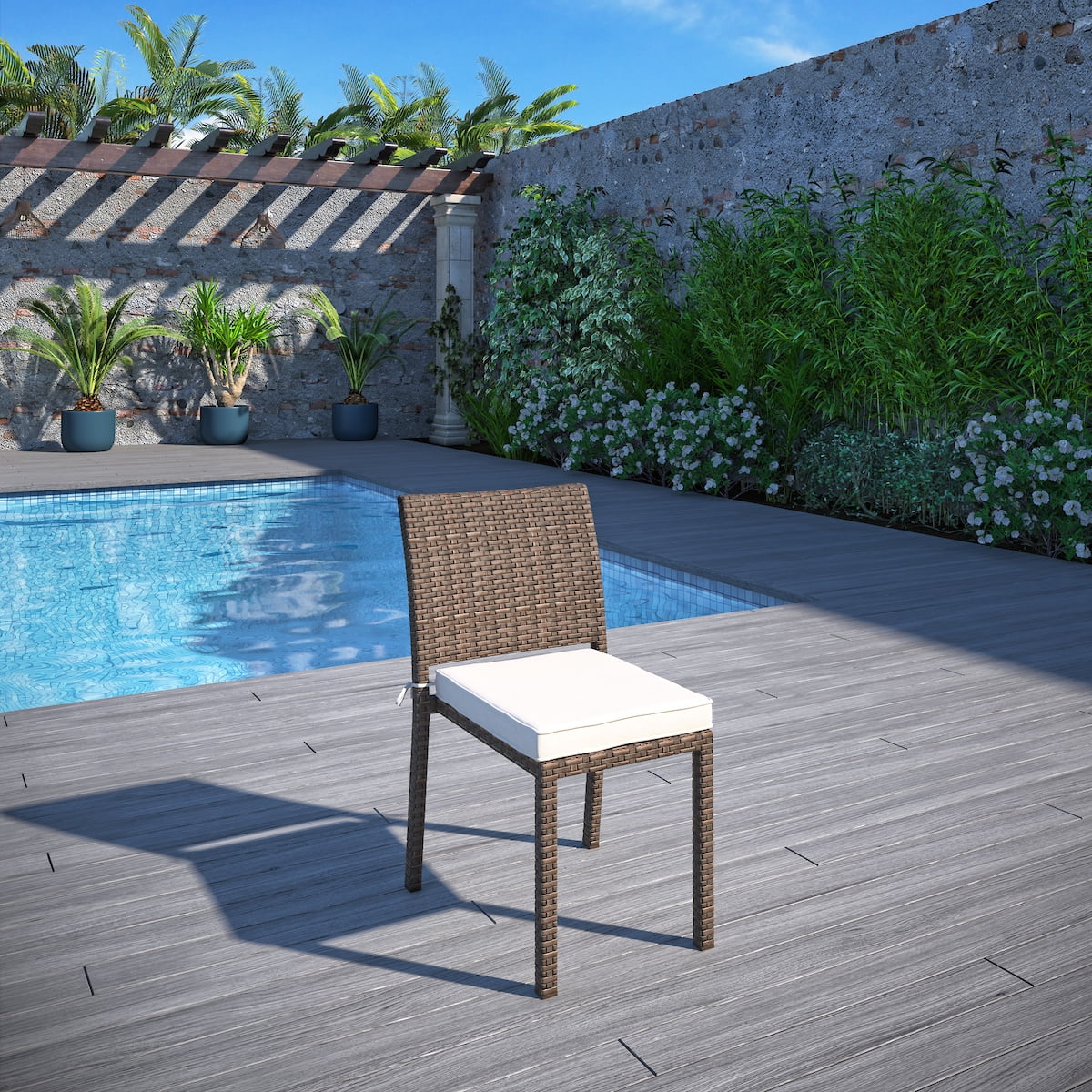 Amazonia Willow 9-Piece Solid Wood 100% FSC Patio Dining Set