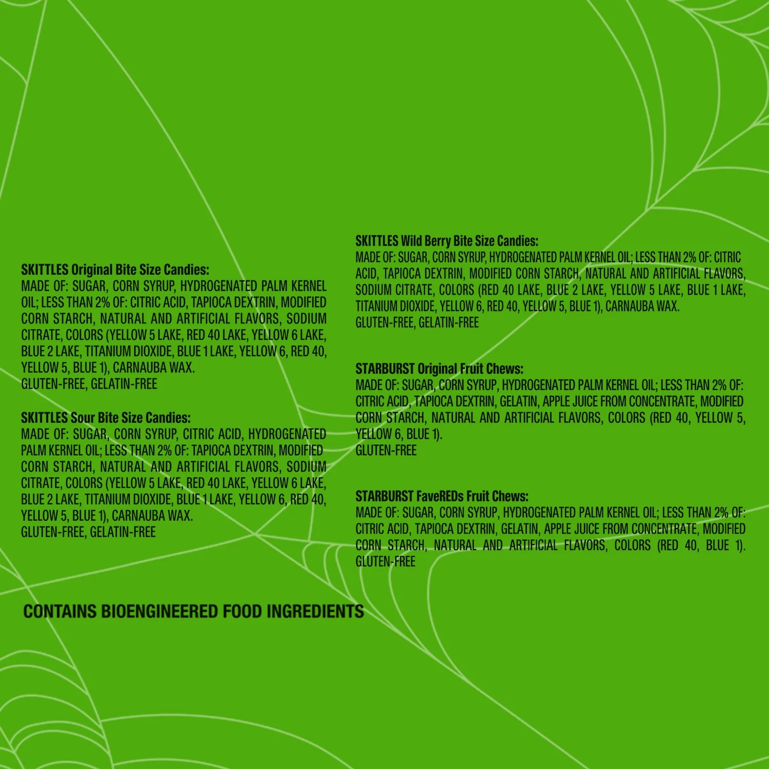 Mars Mixed Skittles & Starburst Chewy Variety Pack Halloween Candy, 18 Count Box