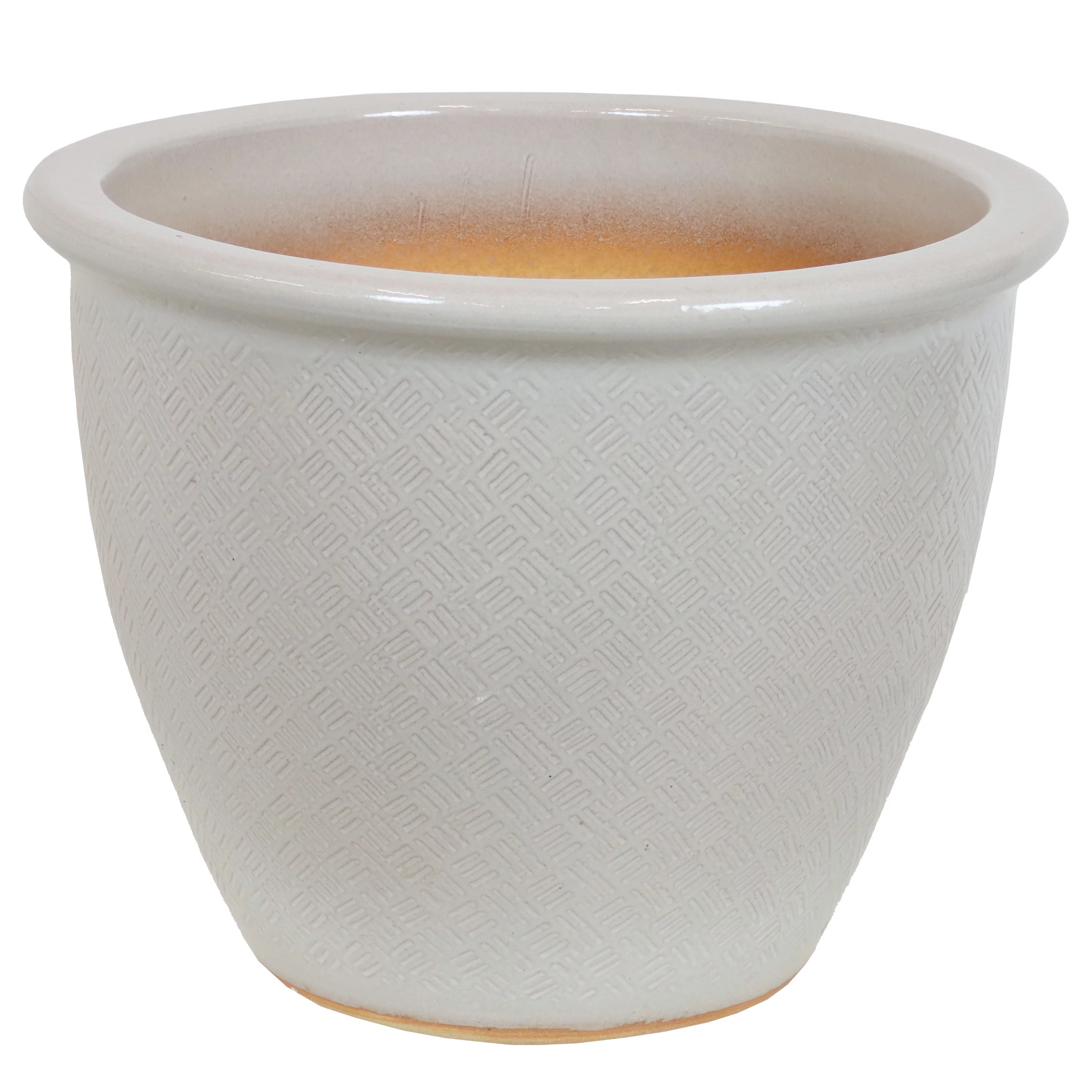 Sunnydaze Indoor/Outdoor Ocean Villa Ceramic Planter - 15