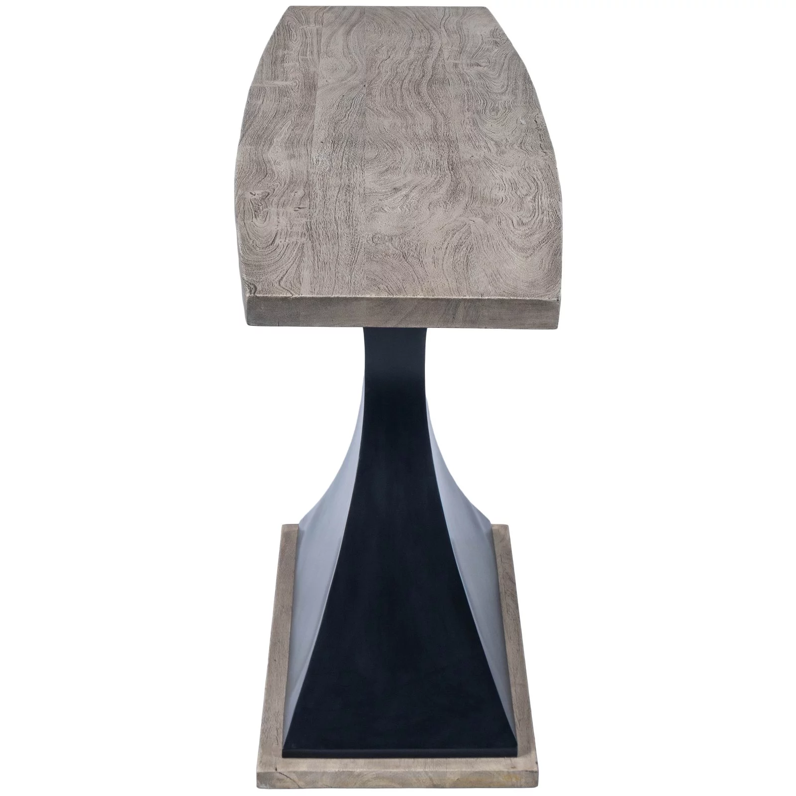 Butler Specialty Lidiya Wood and Metal Console Table in Gray