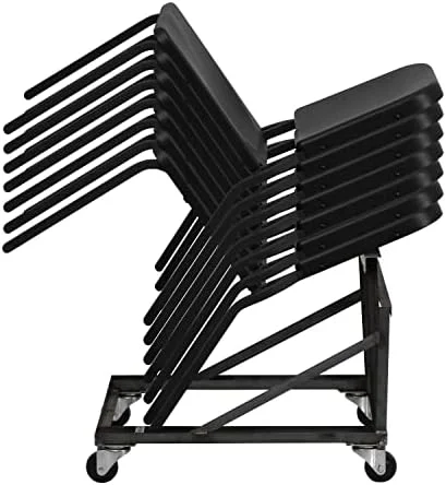 HERCULES Series Black High Density Stackable Melody Band/Music Chair