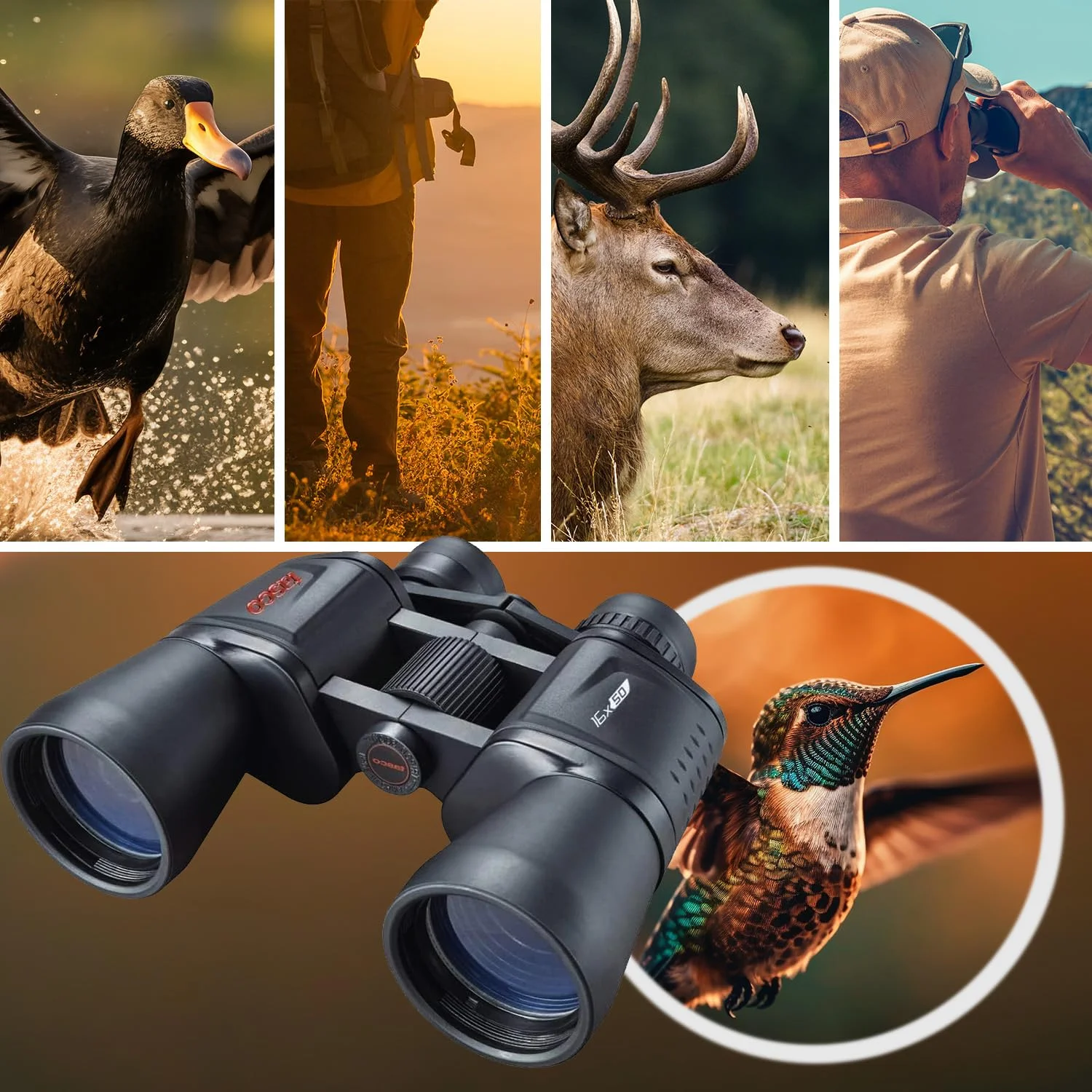 Essentials Binoculars 16x50