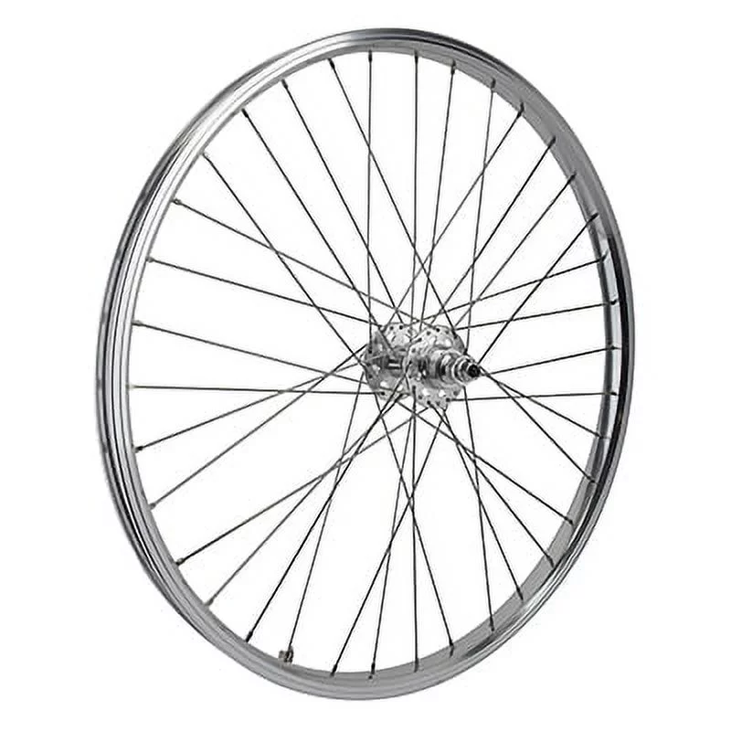 Se Bikes J24SG Rear Wheel 26in B/O 3/8inx110mm FW Rim Brake Clincher Silver