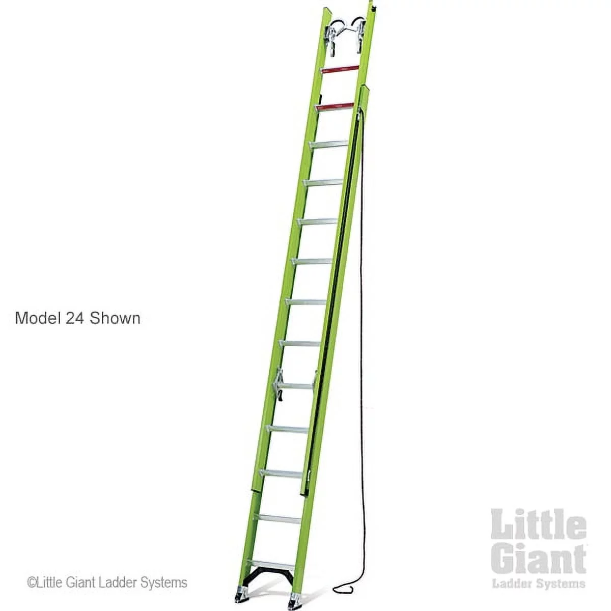 Little Giant HyperLite, 24' - Type IA - 300 lbs rated, fiberglass extension ladder