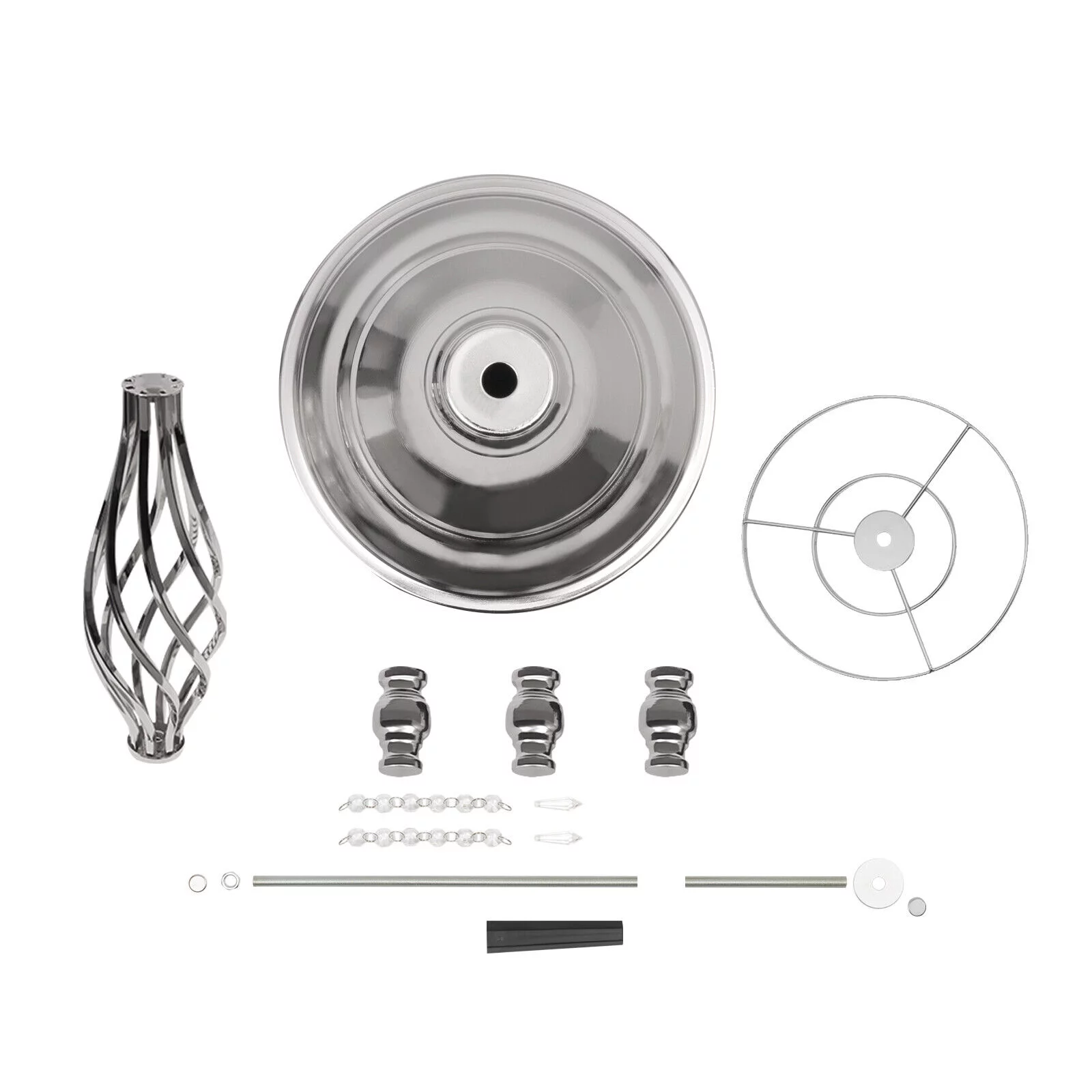 Miumaeov 10pcs Crystal Flower Vase Wedding Table Centerpieces Flower Stand 21.7inch Tall