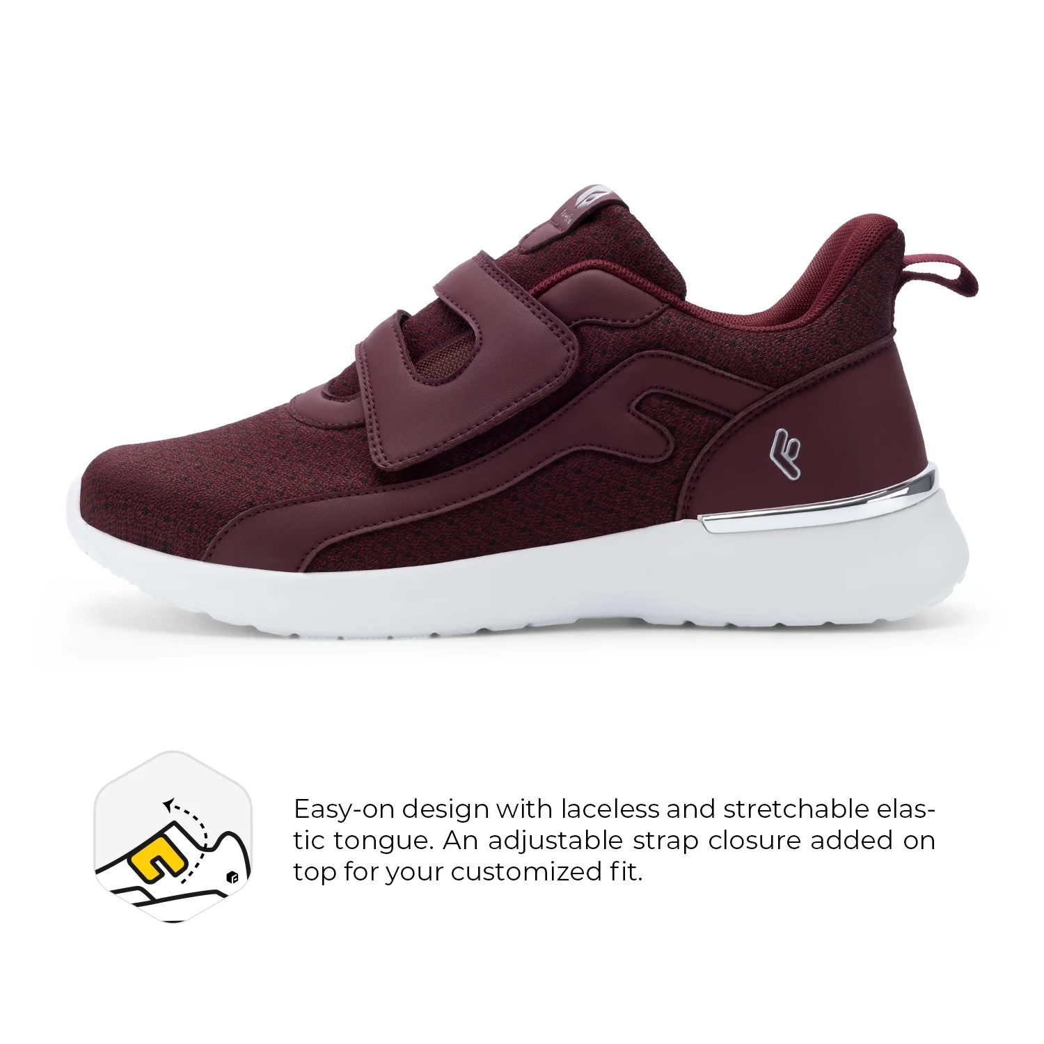 FitVille Women's Diabetic Shoes Extra Wide Width Diabetic Sandals Diabetic Walking Shoes Adjustable Closure