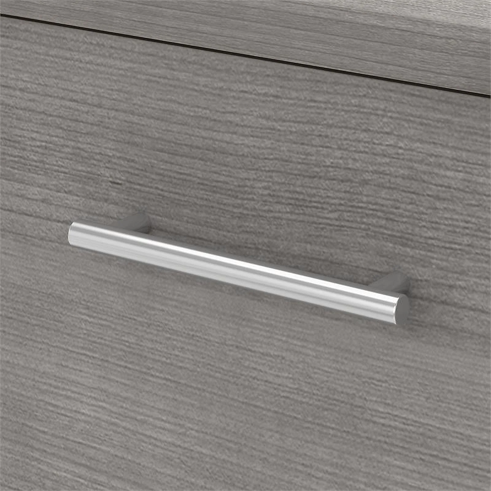 Home Square 2 Piece Wood Lateral Filing Cabinet Set in Platinum Gray