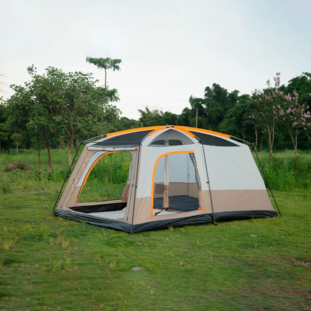 Tent,Waterproof Portable Picnic Tent With 2 Cabin Waterproof Portable Person Tent With 2 Room 8-12 Qisuo Buzhi Bosnyyds Moweo 4-6 Person Tent Cabin