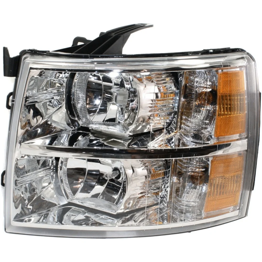 Geelife Halogen Headlight For 2007-2013 Chevrolet Silverado 1500 Left w/ Bulb