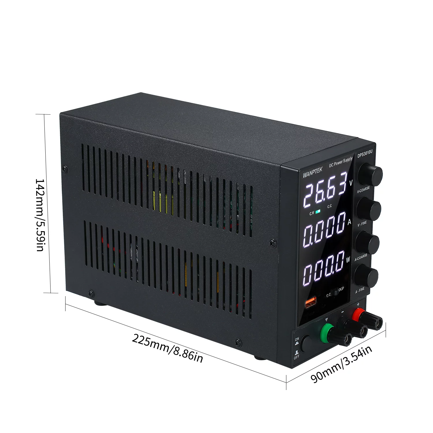 WANPTEK DPS3010U 0-30V 0-10A 300W Switching   Supply 4 Digits Display LED High Adjustable   Supply AC 115V/230V 50/60Hz