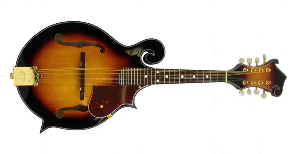 8-String MANDOLIN F-Style SUNBURST TOBACCO Sandalwood Gold Hardware