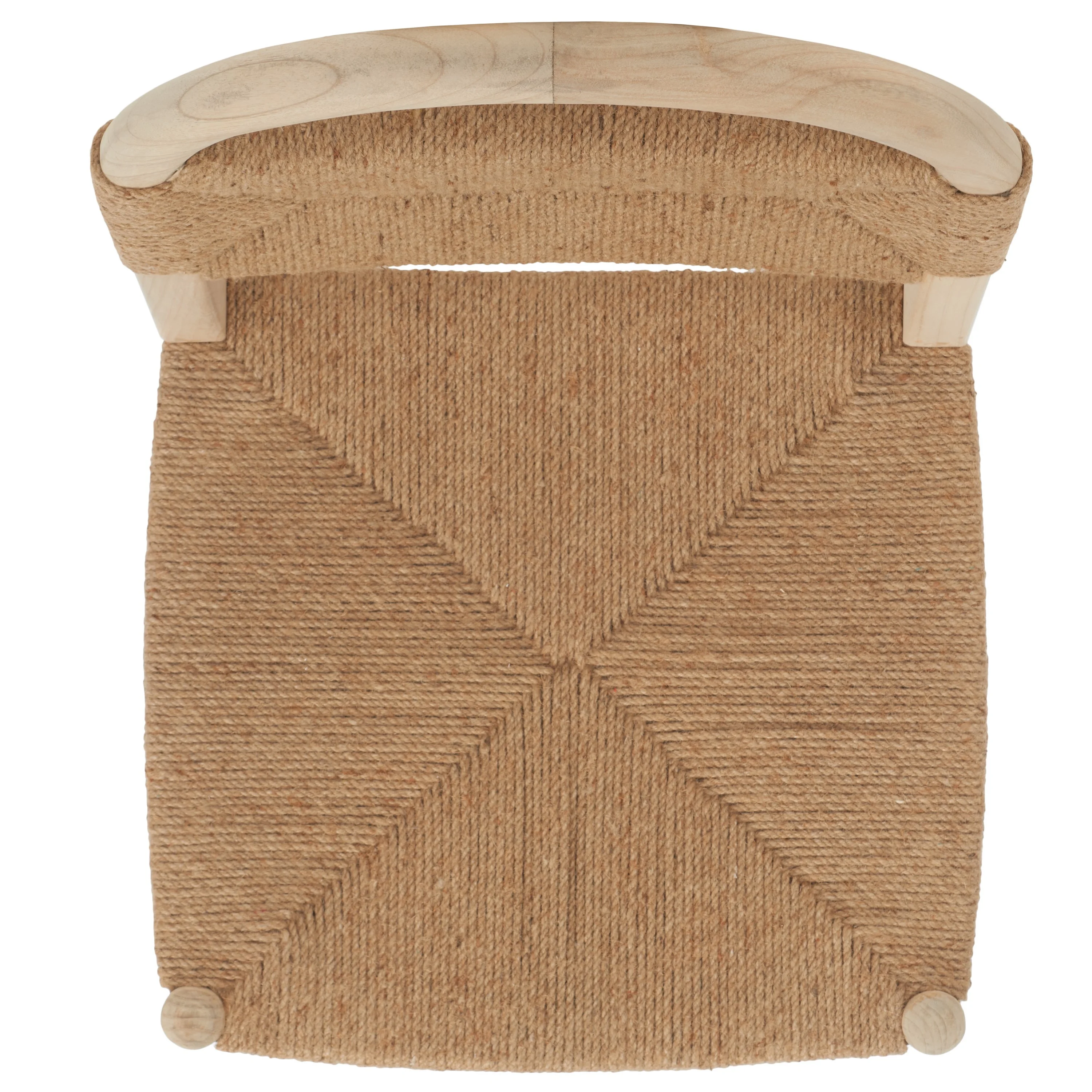 SAFAVIEH Ottilie Dining Chair, Natural Sungkai/Natural Jute Rope (19.5 in. W x 18.7 in. D x 36.6 in. H)