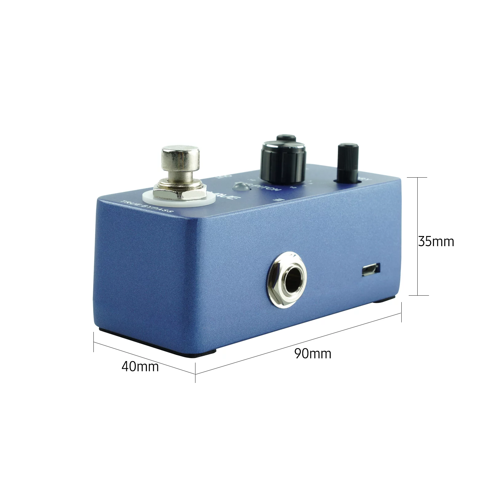 Meterk M-VAVE DIG Guitar Effect Pedal with True Bypass 9 Types Zinc Alloy Shell Mini Single Type