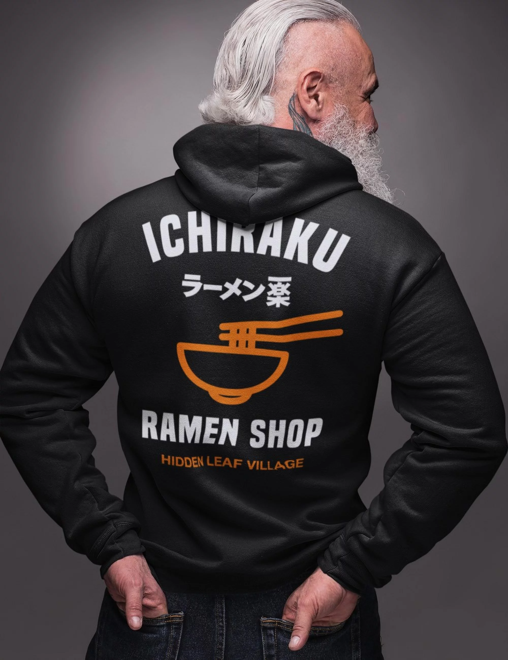 Ripple Junction Naruto Shippuden Ichiraku Ramen Adult Zip Hoodie Black
