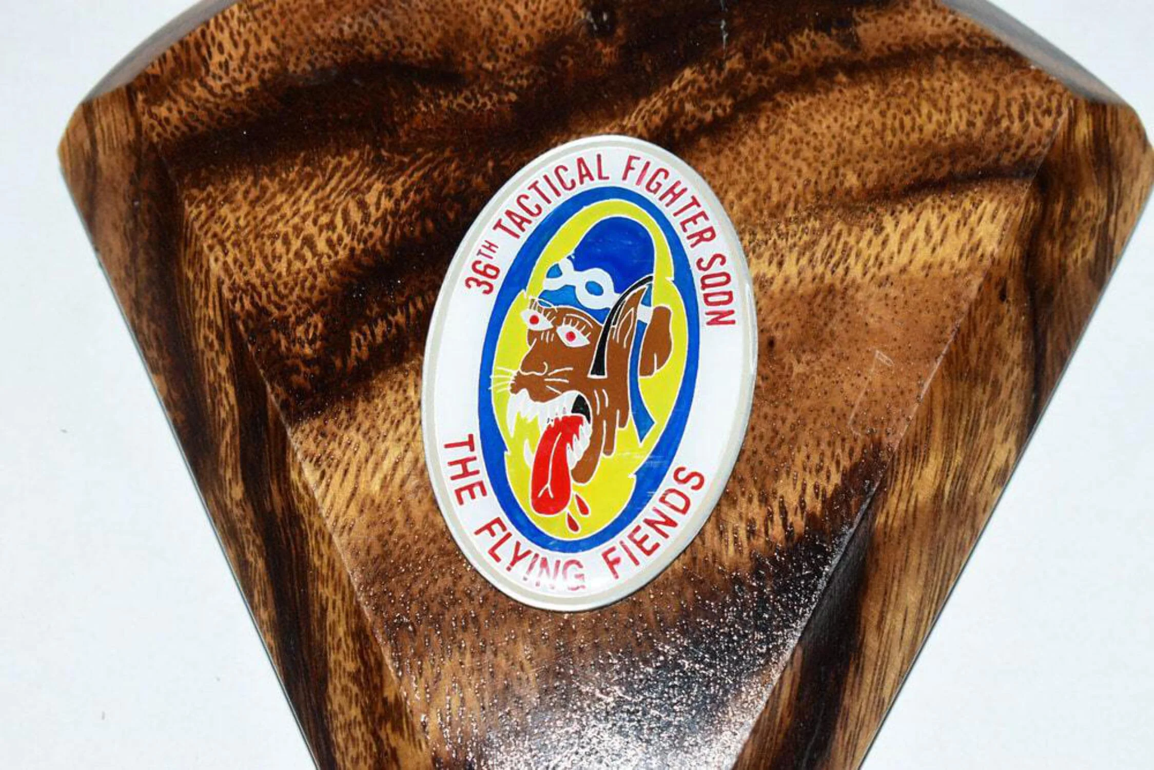 36th TFS Flying Fiends F-4c Model, 1/42 (18) Scale, Mahogany