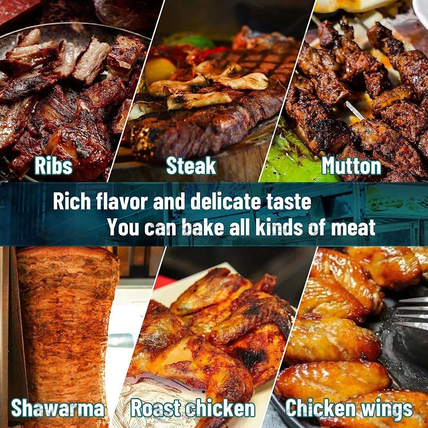 Vertical Gas Broiler Shawarma Machine Doner Kebab Gyro Broiler Shawarma Machine